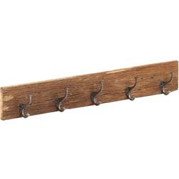 vidaXL Wandkapstok met 5 Haken 100 x 2.5 x 15 cm