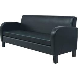 vidaXL 3-Personers Kunstlæder Sort Sofa