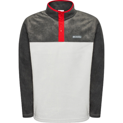 Columbia Men's Steens Mountain Half Snap Fleece Pullover - Nimbus Grey/Shark/Mountain Red