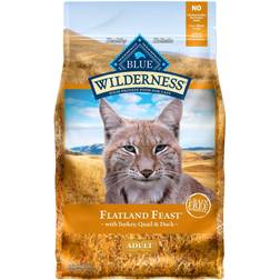 Blue Buffalo Wilderness High Protein, Natural Dry Cat Food, Flatland Feast with Quail