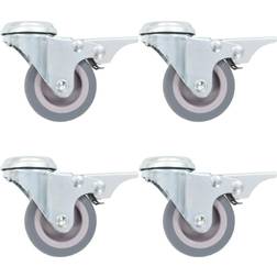 vidaXL 16 pcs Roulettes pivotantes à trou de boulon 50 mm