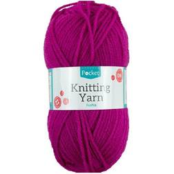 The Home Fusion Company (Fushia) 50g Knitting Crochet Yarns 15 Beautiful Colours To Choose White Fushia Sparkle