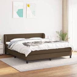 vidaXL Sommier À Lattes de Matelas Marron Foncé 160x200 cm Lit Continental