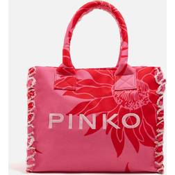 Pinko Beach Canvas Tote Bag