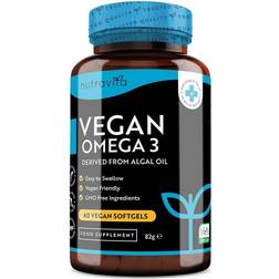 Nutravita Vegan Omega 3 Derived From Agal Oil