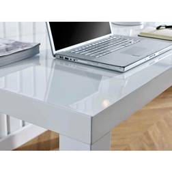 Pivero White High Gloss Writing Desk