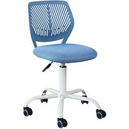 SoBuy Ergonomique Fauteuil Pivotant Pour Ordinateur (Bleu) Chaise de bureau