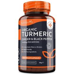 Nutravita Organic Turmeric Ginger & 1440Mg Per Vegan