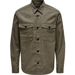 Only & Sons Loose Fit Shirts - Olive/Cub