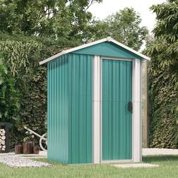 vidaXL Tuinschuur 126 x 97.5 x 177 cm Gegalvaniseerd Staal Groen