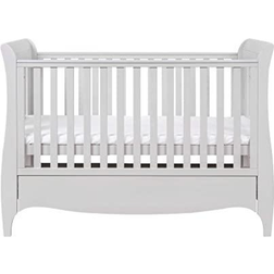 Tutti Bambini Roma Mini Sleigh Cot Bed with Under Bed Drawer 25.6x53.9"