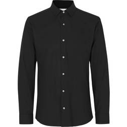 Seven Seas Hybrid Skjorte Slim Fit - Sort