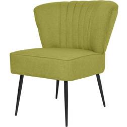 vidaXL Cocktailfåtölj grön tyg Köksstol