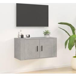 vidaXL Para Pared Gris Hormigón 80x34.5x40 cm Mueble de TV