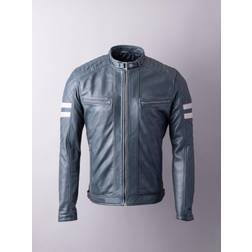 Lakeland Leather Charlie Racer Jacket - Navy