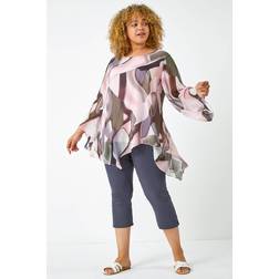Roman Curve Cropped Stretch Trouser - Dark Grey Curve