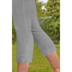 Roman Cropped Stretch Trouser - Light Grey
