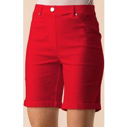 Roman Turned Hem Stretch Shorts