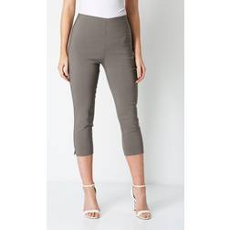 Roman Cropped Stretch Trouser - Chocolate
