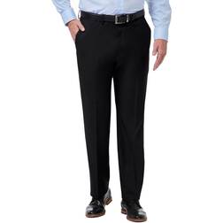 Haggar Mens Premium Comfort Classic Fit Flat Front Dress Pant