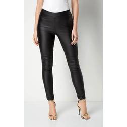 Roman Faux Leather Pull On Stretch Trousers