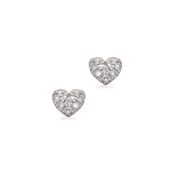 Scrouples Heart Karat Vitguld Örhängen Med Diamanter 0,11 Carat W/si 121896