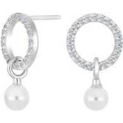 Nordahl Andersen Joanli Nor Lisbethnor Sterling Silver Stiftörhängen Med Sötvattenspärlor Och Zirconia 30453690900