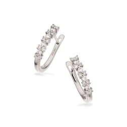 Scrouples Clip Creol Karat Vitguld Örhängen Med Diamanter 0,20 Carat W/si 121926