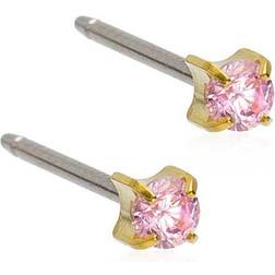 Blomdahl Gt Tiffany Light Rose Øreringe Titanium