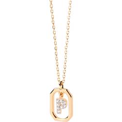 Pdpaola Gold Mini Letter P Necklace - Gold