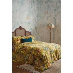 Edinburgh Weavers Morton 200 Thread Count Duvet Cover Green, Yellow