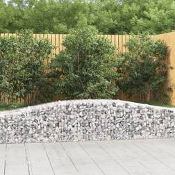 vidaXL Cesti Gabbioni Ad Arco 7 Pz 400x50x40/60 cm Ferro Zincato Arredo Giardino