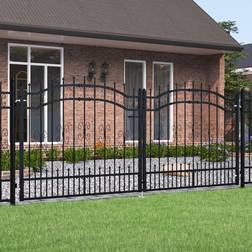 vidaXL Fence Gate with Spear Top