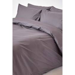 Homescapes Single, Dark Egyptian Cotton with Thread Duvet Cover Grey
