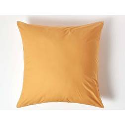 Homescapes Continental Egyptian Pillow Case Yellow