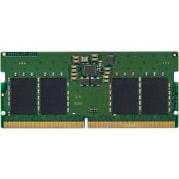 Kingston DDR5 kit 16 GB: 2 x 8 GB SO-DIMM 262-pin 5200 MHz PC5-41600 unbuffered Bestillingsvare, 9-10 dages levering