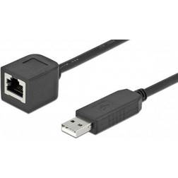 DeLock USB-A 2.0 han RJ45 hun