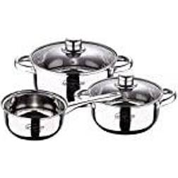 San Ignacio 5u. Acier Inoxydable Sg8171 5 pcs Ø16x7,5 cm Batterie de cuisine avec couvercle