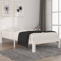 vidaXL Estructura De Cama Madera De Pino Blanco 100x200 cm