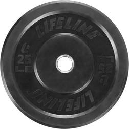 Lifeline Olympic Rubber Bumper Plate 25lbs