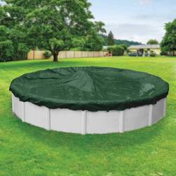 Pool Mate 3218-4-PM Heavy-Duty Winter Round Above-Ground Cover, 18-ft, Grass Green