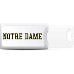 OTM Essentials White Notre Dame Fighting Irish 32GB Push USB Flash Drive