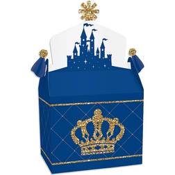 Big Dot of Happiness Royal Prince Charming Treat Box Set of 12
