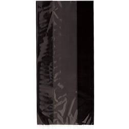 Unique Black Cellophane Goodie Bags 14'' x 5.3'' 30 Count