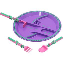 Constructive Eating Utensil & Plate Combo Garden Fairy