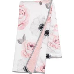 Lambs & Ivy Floral garden Watercolor Floral Pink Ultra Soft Baby Blanket