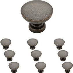 Franklin Brass Brass P29523K-B Fulton 1-3/16 Mushroom Cabinet Knob Chestnut Cabinet Hardware Knobs Mushroom Chestnut 1pcs