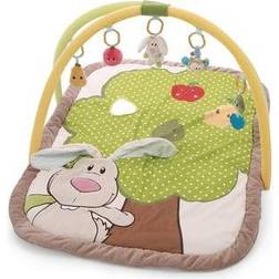 NICI 3-d Activity-quilt With Play Cushion Rabbit A. Owl Gelb