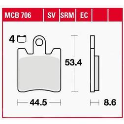 TRW Lucas Sinterbelag MCB706SV