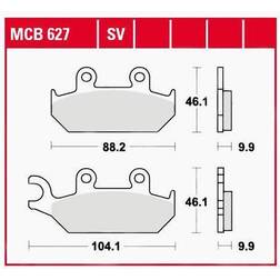 TRW Lucas Sinterbelag MCB627SV